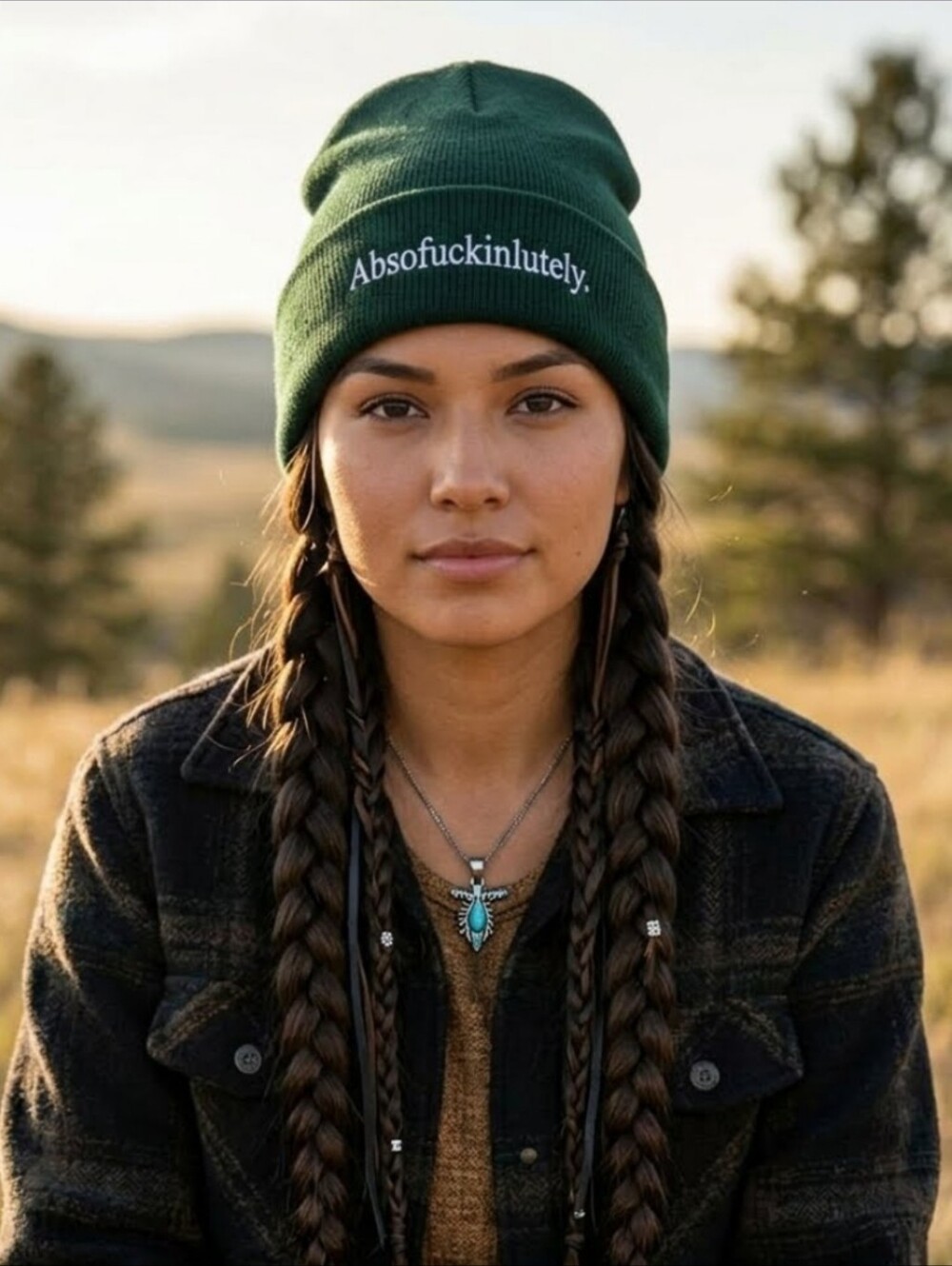 Absofuckinlutely. Hunter Green Beanie Hat NWT